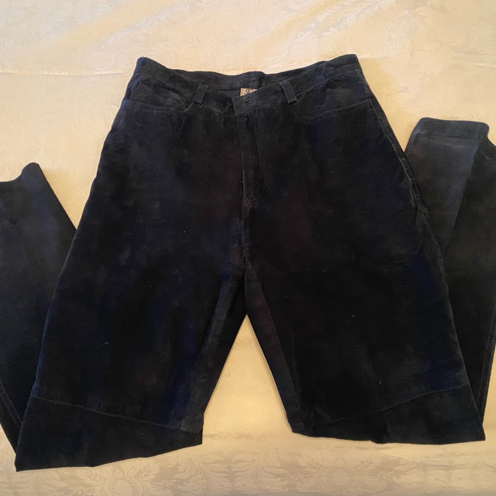 Rafaella Black Suede Trousers